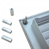 KB 200 Schaltschrank-Kiemenblech edelstahl