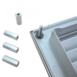 KB 250 Schaltschrank-Kiemenblech edelstahl